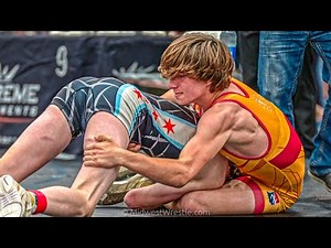 132 – Caden Kirchner {R} of Schaumburg IL vs. Justin Boone {G} of Muncie IN