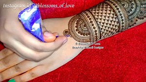 Beautiful back hand simple mehndi design - floral henna designs 2021 step by step | Blossoms of Love/Beautiful Mehndi Designs