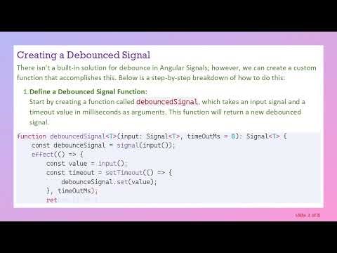 Mastering Angular Signals: Implementing Debounce with effect()