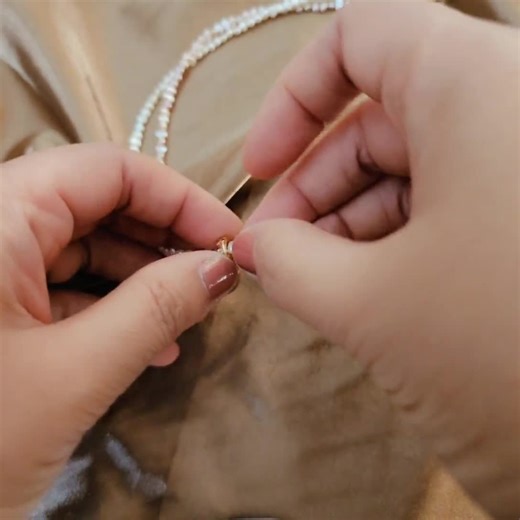 Freshwater Pearl Necklace: Two-strand Pink & White Pearls (removable Purple Pendant) - Etsy