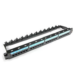 [Hot Item] 1u 19 Jaringan Inch CAT6 Panel Patching 24 Panel Patching Port UTP