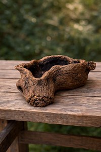 Handcrafted Rustic Wood Tree Trunk Planter | Succulent & Air Plant Pot - Etsy Canada