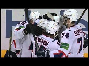 Первый гол Кристофера Коланоса в КХЛ / Krys Kolanos scores 1st for Gor'ki