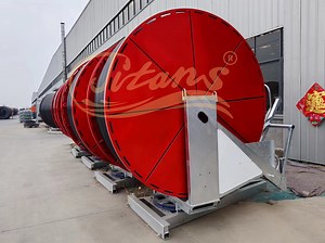 [Hot Item] Titans Good Quality Agriculture Traveling Hard Hose Reel Irrigator with Rain Gun in Irrigation System