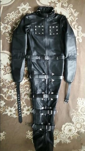 How to make made Leather sleepsack body bag leather Straitjacket