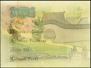 Opening DVD Menu Walkthrough & Trailers To Mulan 2 DVD