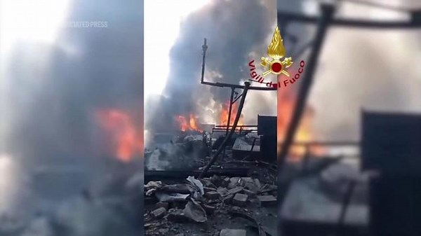 Petrol station explodes in southeast Rome, injuring at least 9 people