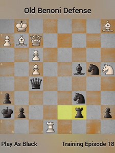 1.3K views · 111 reactions | Old Benoni Defense ( Part 18 ) Play As Black #ChessOpening #OldBenoniDefense | Chess Galleryan | Facebook