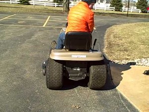 Craftsman LTX1000 Garden Tractor demo