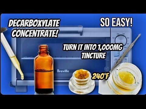 How to Decarboxylate cannabis concentrate!super easy (resin, badder shatter)