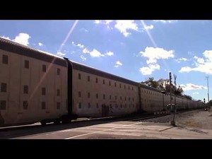 NORFOLK SOUTHERN EMD SD60E Northbound Auto Rack Train W/PRLX GE AC6000CW Unit