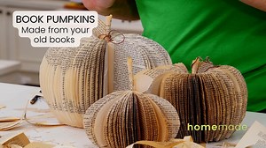 2.2K views · 52 reactions | Make some DIY Fall decorations with these adorable Book Pumpkins made entirely out of your old books! #jennifertryon #homemade #falldecor | Jennifer Tryon - Homemade | Facebook