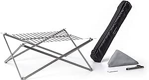 WOLF GRIZZLY GRILL, Compact Backpack Grill; The Perfect Over Fire Grill for Your Next Camping or Backyard Adventure