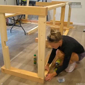 1.9K views · 21 reactions | How To BUILD a Large Workshop Table | Home With Stefani | Facebook