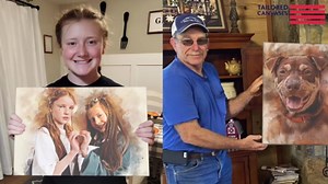 TAILORED CANVASES Rustic Forest Sunset Wall Art - Large Pine Trees with Red Sunset Canvas, Mountain scene Pictures, Boho Tree Decorations for Living Room and Bed Room 18x36