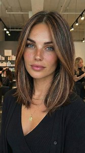 Dimensional brunette 🤎✨Subtle highlights and lowlights add depth, brightness, and that natural, lived-in glow. #brunette #haircolorinspo | Colored Hair Care