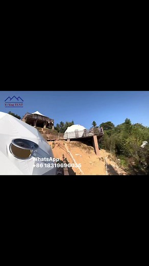 2.4K views · 36 reactions | Glamping Dome Tent Made in Guangzhou China，contact us by WhatsApp：+86 18319696035 | Yixing Tent Event Wedding Marquee Tent Factory | Facebook