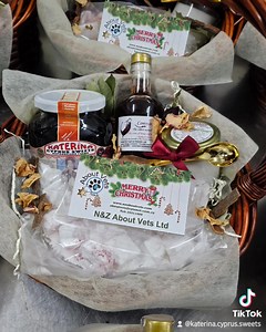 Gift Baskets loading 🎁 #katerinasweets #cypruslife #cypruschristmas #cyprustradition #cyprusfood #cyprus #cyprustraditional #cyprusisland #cyprusgifts | Katerina Cyprus Sweets