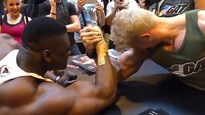 6.3K views · 95 reactions | INSANE Arm Wrestle! Fitness Model vs Bodybuilder who do you think is going to WIN? Source: Zac Aynsley | Alpha Fitness | Facebook