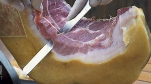 Traditional Jamon Serrano Ham Full Leg: video stock (100% royalty free) 1014078575 | Shutterstock