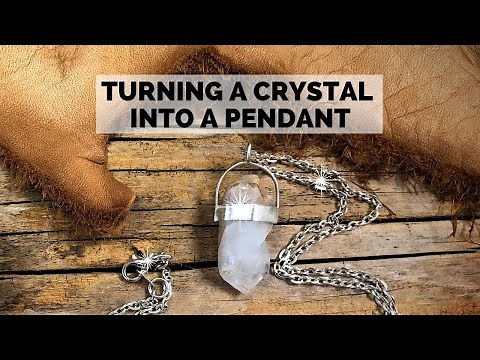 How to make a crystal necklace - Jewelry Making - Crystal pendant