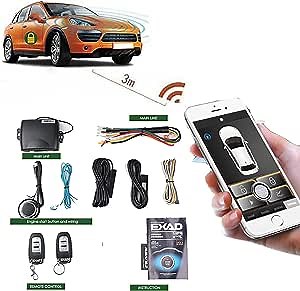 Universal Remote Start For Car Engine Keyless Entry PKE Automatic Central Locking/unlock Door,Car Alarm System with Shock Sensor ,80-100M Control Remote Car Starter