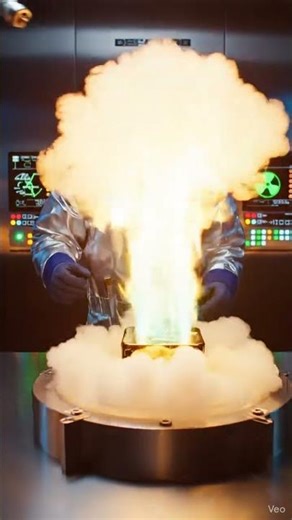 Uranium Reaction with fluorine Simulation – Fluorine Gas Experiment