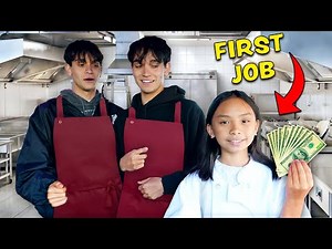 Our Little Sister Gets Her FIRST JOB! (Only 10 Years Old)