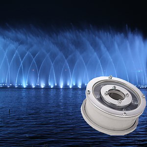 [Hot Item] Cast Aluminum DMX Submersible Round Pool RGB Underwater Lamp Fountain LED Light