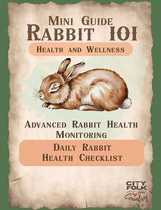 Rabbit Health Check List: Daily Wellness Tracker (PDF) - Etsy Australia