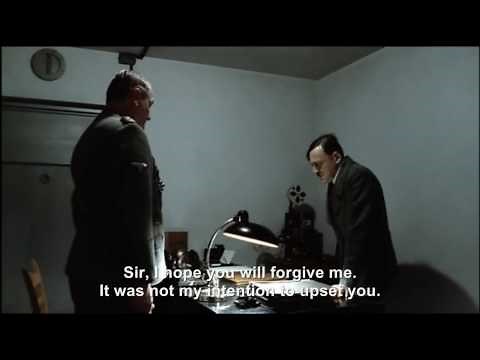 Hitler confronts a Downfall Parody Maker