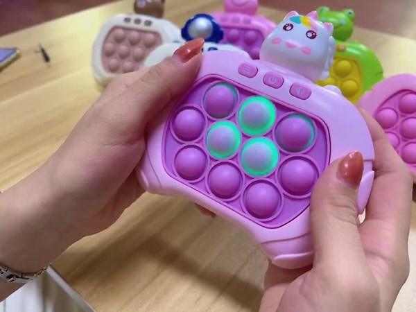 Green Frog Interactive Handheld Game & Pop Light-Up Fidget Toy for Kids and Teens for 3-12 Years Old Boys & Girls, Stress Relief Anti-Anxiety & Autism Travel Christmas Stuffers