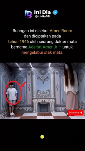 Ames Room karya Adelbert Ames Jr #shorts #faktaunik #faktadunia #berita #trending