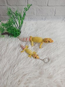 2 Leopard Gecko Toy - Etsy UK