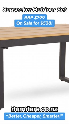 4.1K views | Discover the SUNSEEKER Aluminium Outdoor Set #furniture #newzealand #nz #auckland #wellington #hamilton #christchurch #queenstown #foryou #fyp | ifurniture | Facebook
