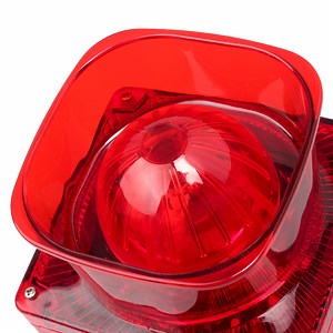 [Hot Item] 24V DC/220V AC Outdoor Emergency Warning Alarm Siren with Strobe Light for Fire Alarm