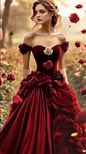 "Red Gown Fashion ✨🔥 | Stylish & Trending Dress Look 2025 | Viral Fashion Style"