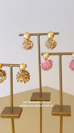 Our bestselling flower globes are almost sold out, so get yours before they're gone! 🌸✨⁠ ⁠ #lottgioielli #youdeservealott #accessories #jewelry #style #flowerflobes #sequins #sparkle | LOTT. gioielli