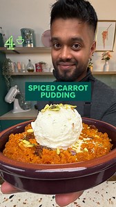 If you end up with a load of carrots at the end of the festive period, Whatinthechef is showing you a delicious Indian dessert you can make with them. Serves 2 Total time: 20 mins Ingredients 2 medium carrots, grated 1 tbsp ghee 3–4 tbsp whole milk 2 tbsp sugar (adjust to taste) 0.5 tsp cardamom powder 1 tbsp of condensed milk 1 tbsp chopped nuts (almonds, cashews) 1 tsp raisins Method 1. Peel and grate the carrots. Heat 1 tbsp ghee in a pan. Add the grated carrots and cook on medium heat for ab
