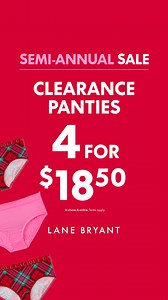 5.4K views | 4 for $18.50 with so many super-comfy pairs to pick from! | Lane Bryant | Facebook