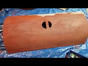 The Process of Making a Roman Shield! Using Milk Paint