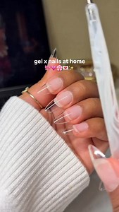gel x nails at home🌸🎀💗✨ ~ part 1 🫶🏽 #nails #asmr #gelxnails #diy #inspo | dianajbz
