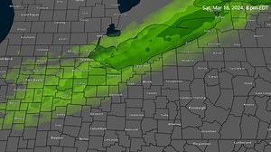 A band of showers will sweep through later this evening into tonight with a cold front. Just light rain amounts with gusty winds continuing ahead of the front. It gets colder Sunday with scattered snow showers expected, especially across Northeast OH and Northwest PA! #OHwx #PAwx | US National Weather Service Cleveland OH