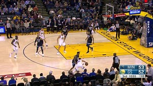 Stephen Curry with the kiss off glass | Golden State Warriors