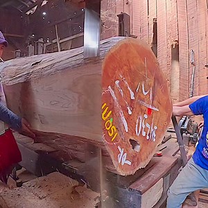 55K views · 1K reactions | awesome sawing big wood | Sawmill & Woodworking | Facebook