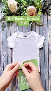 The cutest DIY onesie for the mot adorable snuggle bunny! 🐰#easterdiy #magnoliadesignco #diyideas #diybaby | Magnolia Design Co