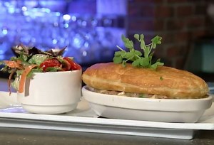 Chicken ham pot pie with an Excuria twist