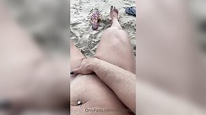 Carla Inhaia huge clit on beach
