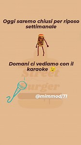 A domani 👏👏 | Street Burger