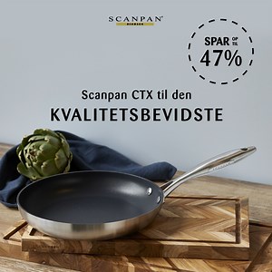 Scanpan CTX er en eksklusiv serie af køkkenudstyr i absolut verdensklasse 👊 Med sin robuste non-stick belægning, kan du roligt bruge køkkenredskaber i både metal og stål, hvilket er én af årsagerne til, at serien er en daglig glæde for selv de mest krævende køkkenentusiaster. Lige nu kan du spare op til 47% på udvalgte produkter fra CTX-serien 👇 bit.ly/Scanpan_kopogkande Tilbuddene gælder til og med den 28. februar 2023. | Kop & Kande
